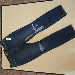 High Waisted Skinny Ankle Denium -10S